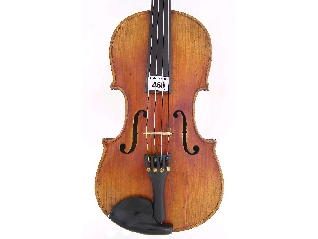 Appraisal: French Violin labelled Vuillaume A Paris and branded Viullaume a