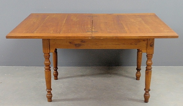 Appraisal: - Applewood baker s table th c with a hinged