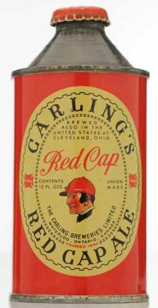 Appraisal: Carling's Red Cap Ale HP Cone Top Beer Can Canadian