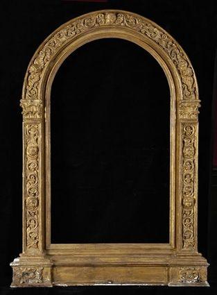 Appraisal: LARGE ITALIAN TH C FRAME With later backing and later