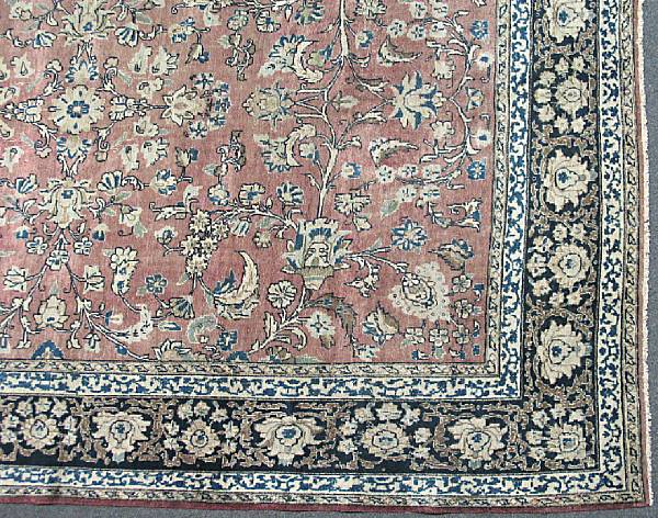 Appraisal: A Tabriz carpet Northwest Persia late th century size approximately