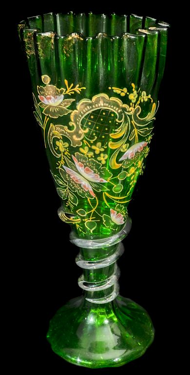 Appraisal: Bacarrat Art Glass Snake Vase Bacarrat Snake Vase Packaging Insurance