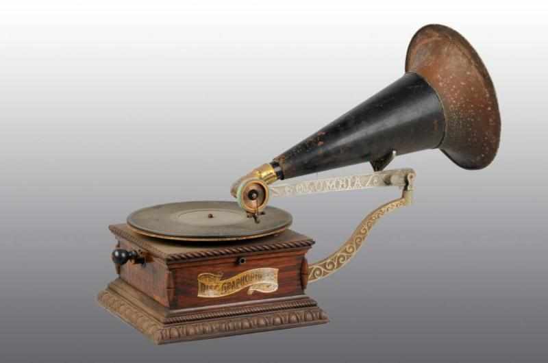 Appraisal: Lot of Record Players with Horns Description Includes one disc