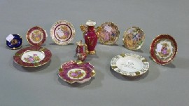 Appraisal: Assorted Limoges miniature porcelain plates and vases