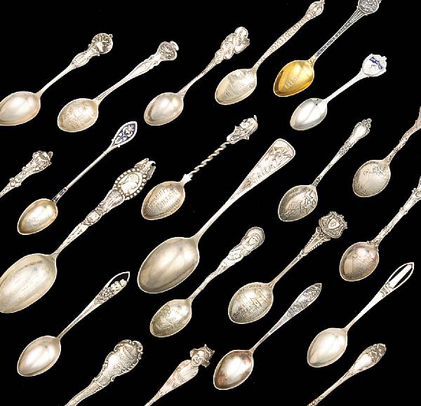 Appraisal: Property of various owners Comprising teaspoons Salem by Durgin Washington