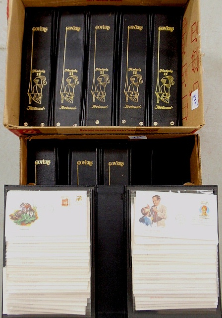 Appraisal: - Stamp collection- nine notebooks w approx pages each of