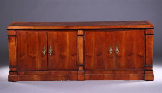 Appraisal: BIEDERMEIER STYLE FOUR-DOOR CREDENZA th century by Century Furniture Co