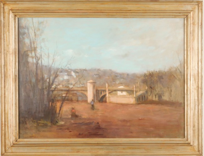 Appraisal: Conshohocken oil on canvas x SLL Remenick Artist American -