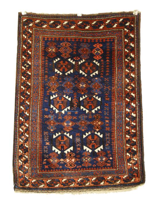 Appraisal: BELOUCH RUG Afghanistan circa feet x feet inches Provenance From