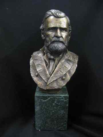 Appraisal: Chilmark Bronze Sculpture ''Bust of GeneralUlysses S Grant'' of by