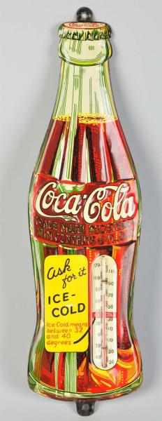 Appraisal: Coca-Cola Canadian Thermometer Dated Richly colored and heavily embossed Only