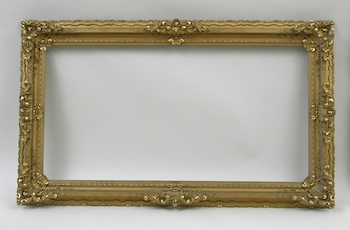 Appraisal: A Vintage Burnished Gold Picture Frame A burnished gold picture