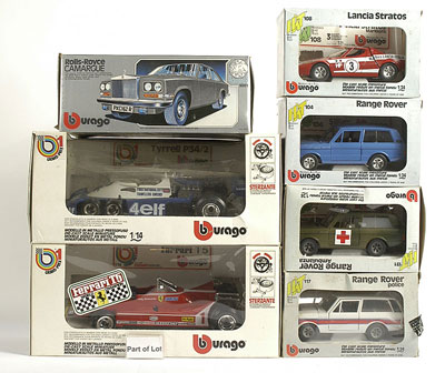 Appraisal: Bburago group of Cars - including th scale Ferrari T