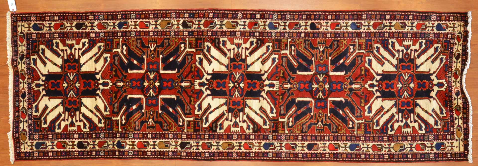 Appraisal: Persian Karaja runner approx x Iran modern Condition Like new