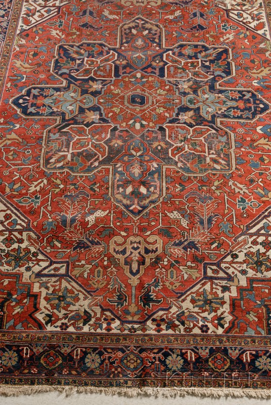 Appraisal: Heriz Carpet Northwest Persia second quarter th century areas of