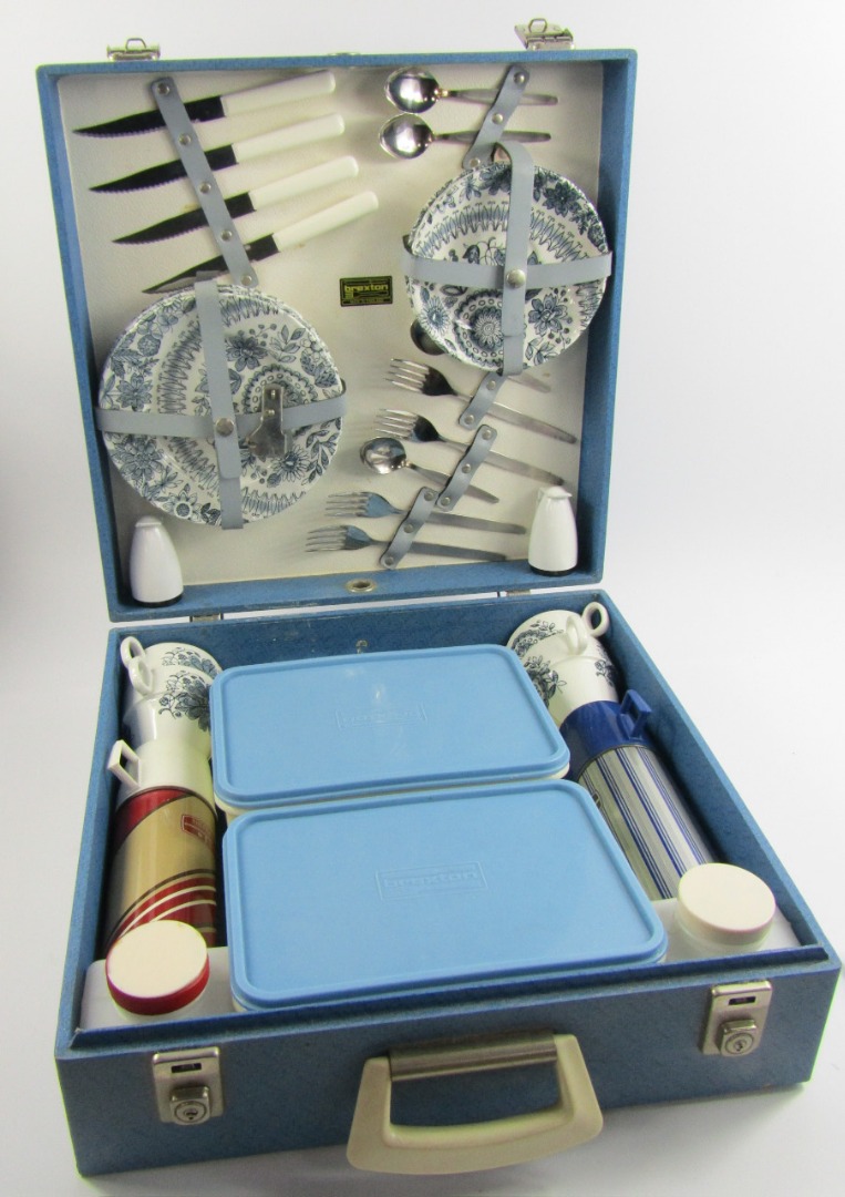 Appraisal: A Brexton picnic set containing Royal Tudor Ware Offbeat Pottery