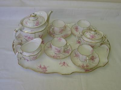 Appraisal: A ROYAL CROWN DERBY PORCELAIN CABARET SET of shaped oval