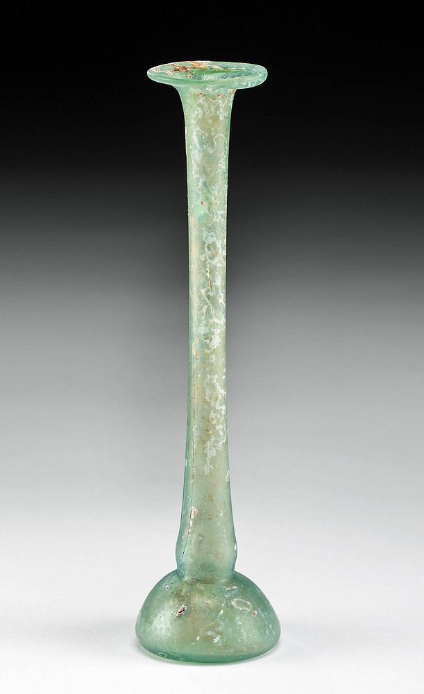 Appraisal: Roman Glass Candlestick Unguentarium Originally Listed At Roman Imperial Period