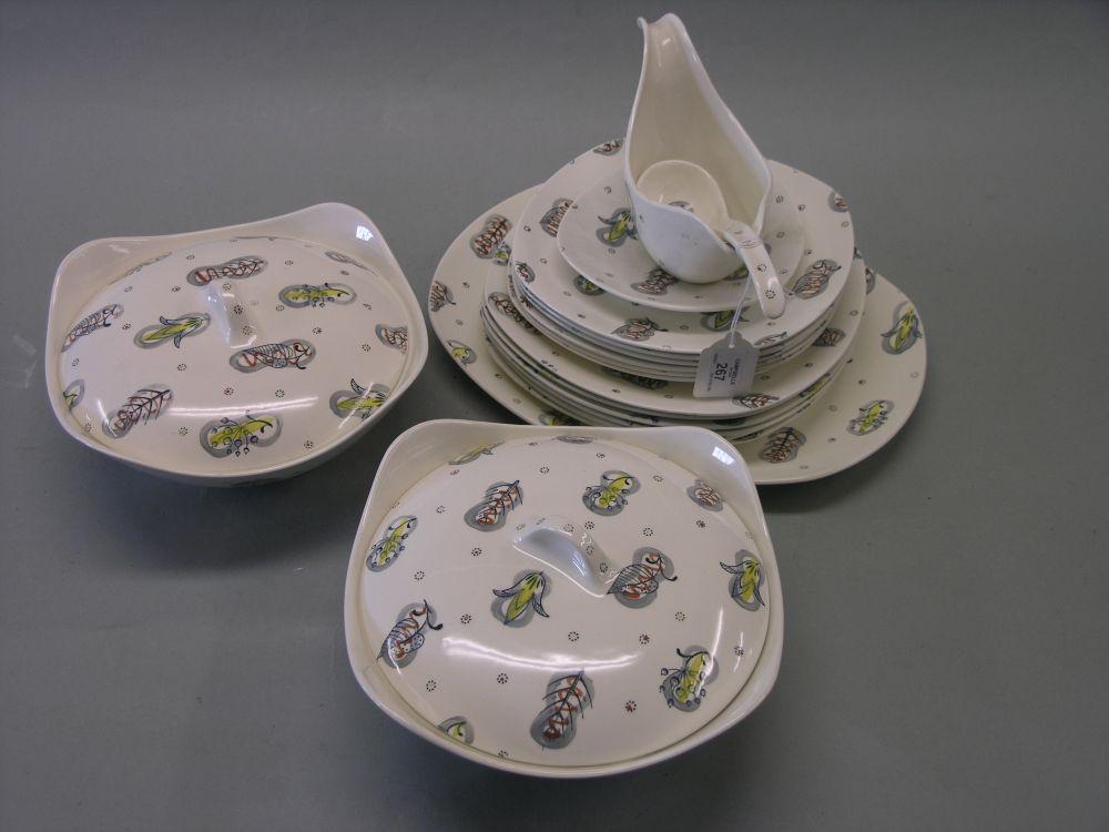 Appraisal: A Mid Winter 'Style Craft' dinner service 'Capri' pattern sixteen