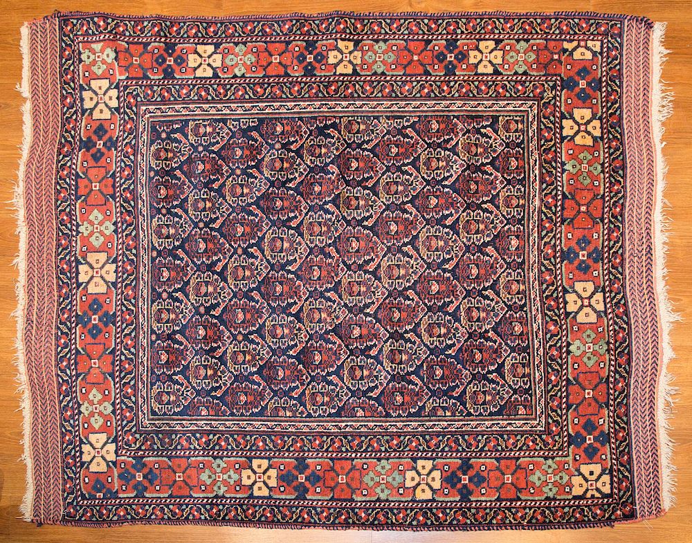 Appraisal: Antique Afshar rug approx x Persia circa Condition Even wear