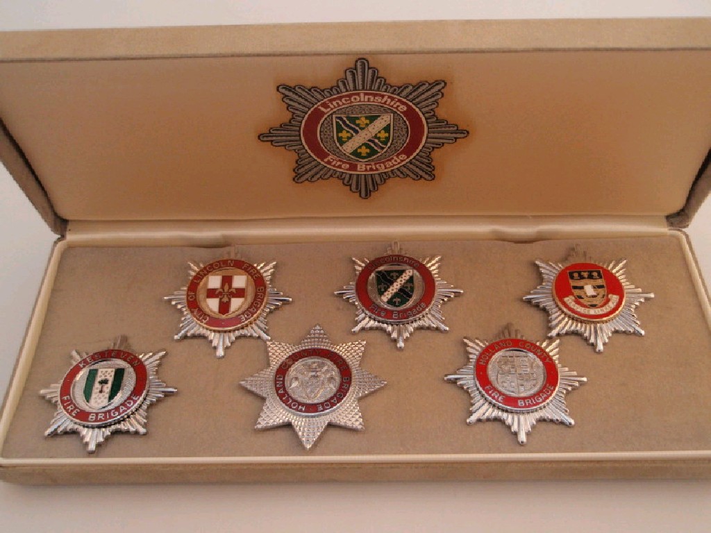 Appraisal: Six Lincolnshire Fire Brigade badges