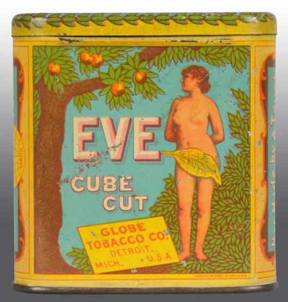 Appraisal: Eve Pocket Tobacco Tin Description Manufactured by the Globe Tobacco