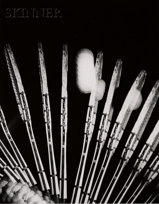 Appraisal: Harold Eugene Edgerton American - Lot of Two Tennis Images