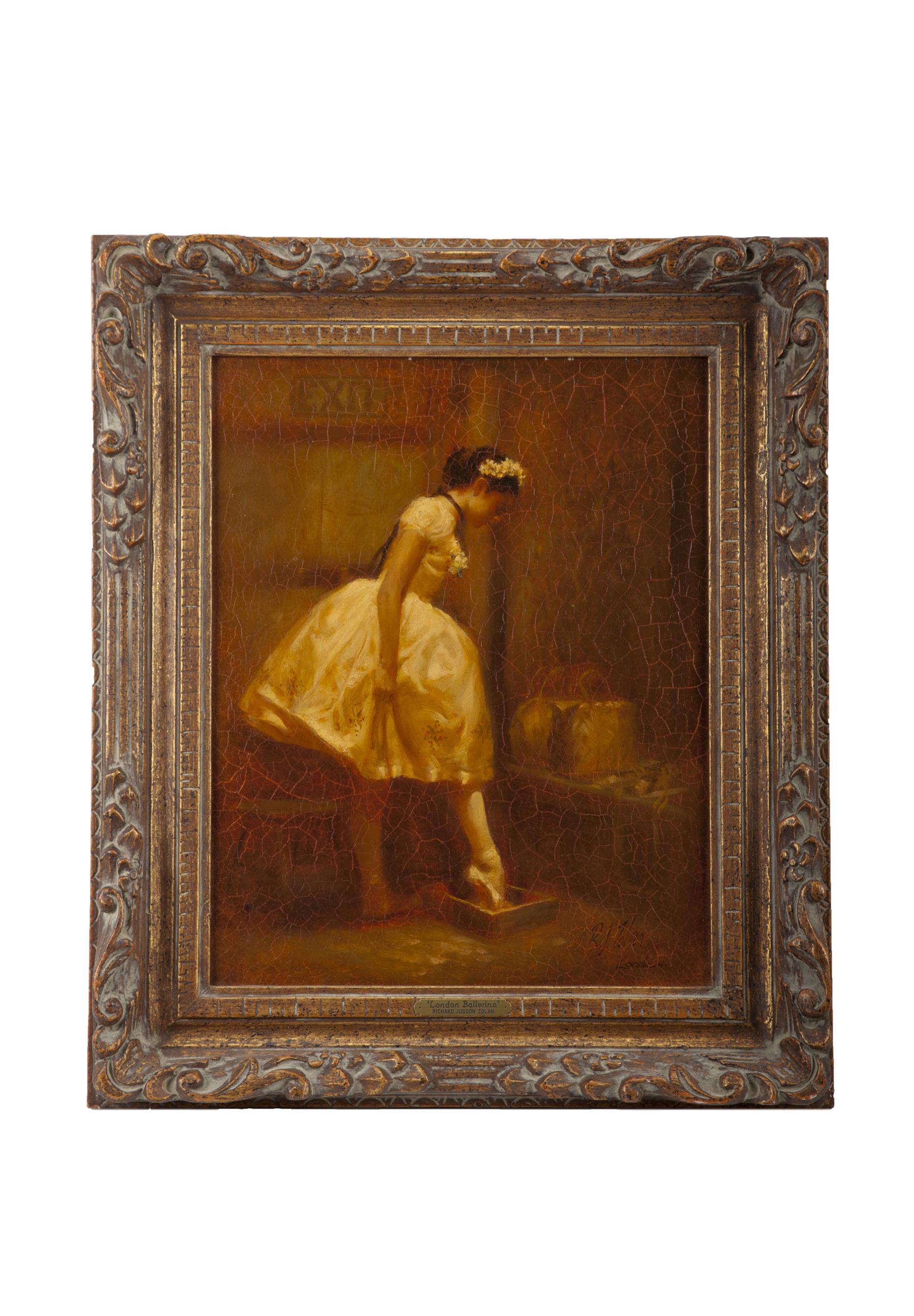 Appraisal: BALLERINA BY RICHARD JUDSON ZOLAN MASSACHUSETTS - Oil on masonite