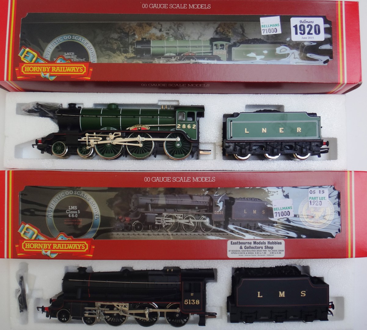 Appraisal: A Hornby gauge locomotive and tender L M S class