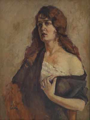 Appraisal: Dorothy Rutka Porter American - Portrait of a young woman