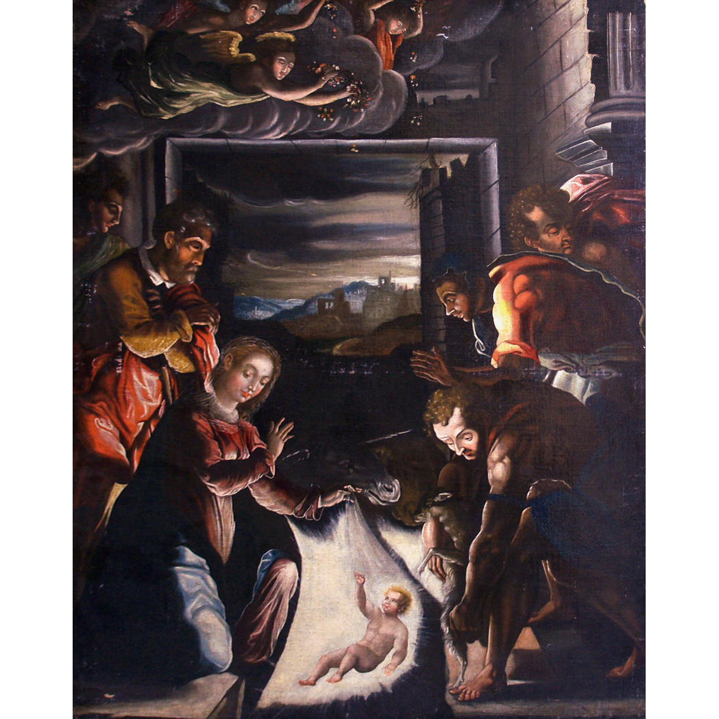 Appraisal: Northern Italian School th Century Adoration of the Shepherds Oil