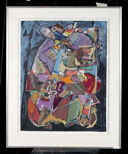 Appraisal: LANSKOY ANDRE Moscow - Paris Composition Lithograph E A Signed