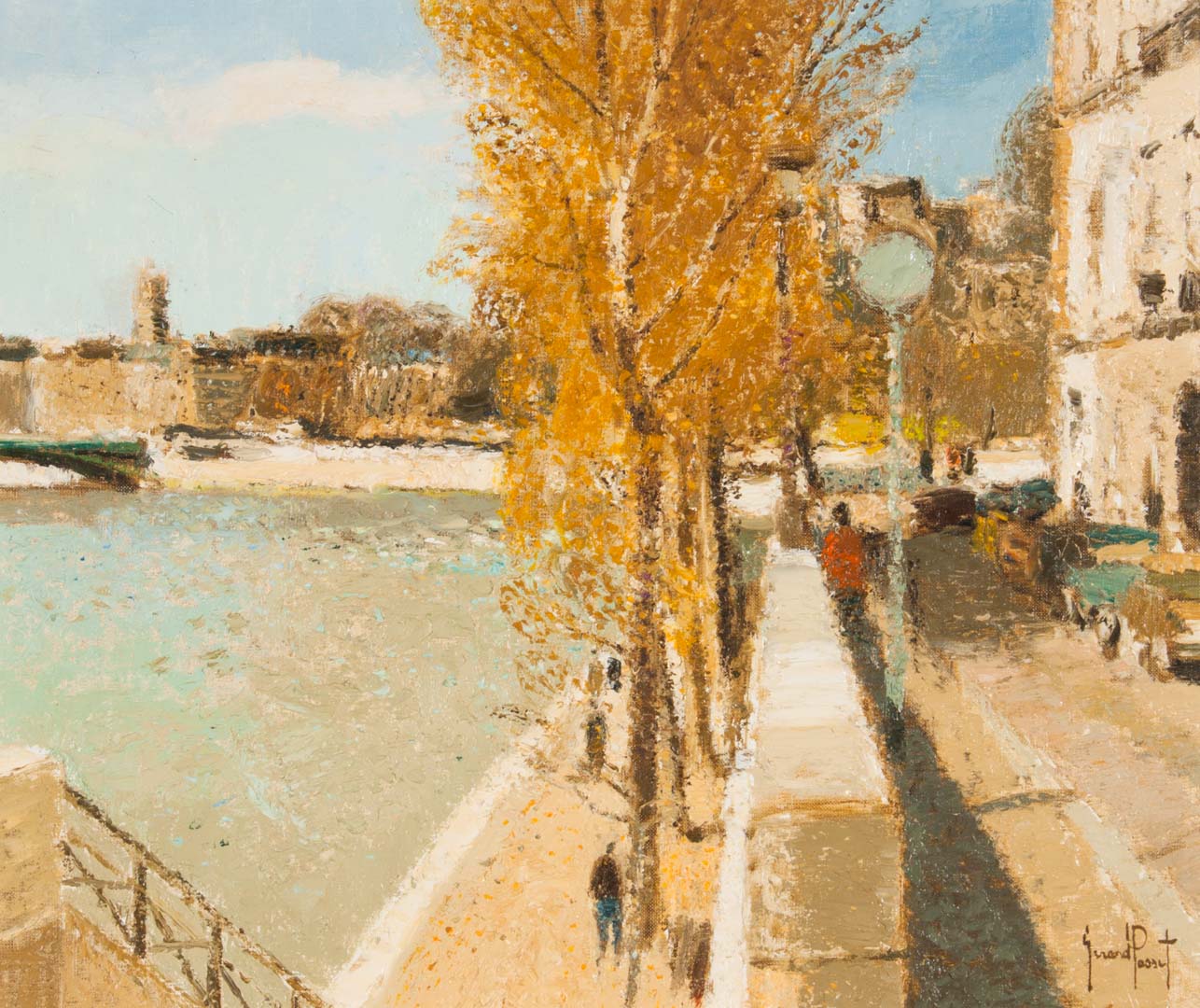 Appraisal: Gerard Passet Paris Ile St Louis oil French - oil