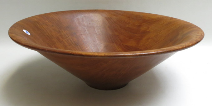 Appraisal: TEAK BOWL BY JOHN A SAGE dated Diameter inches