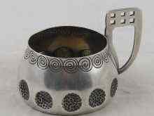 Appraisal: A Russian silver tea glass holder the style with secessionist