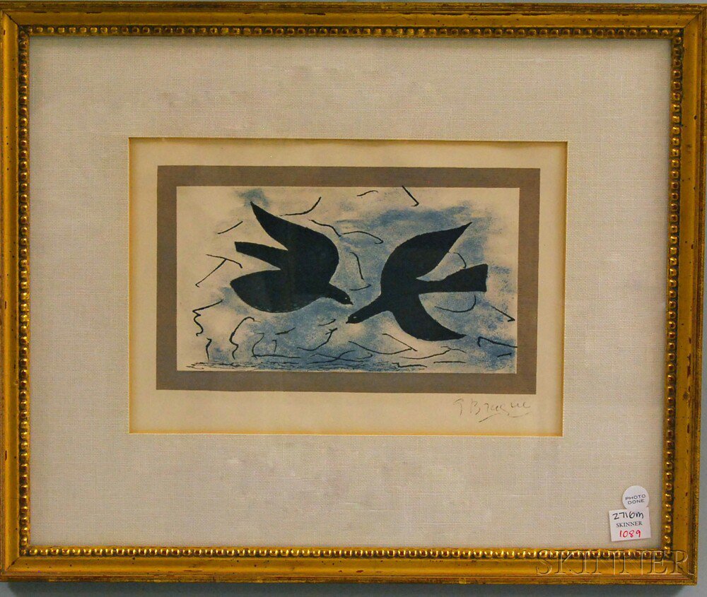 Appraisal: After Georges Braque French - Oiseaux Two Birds Signed within