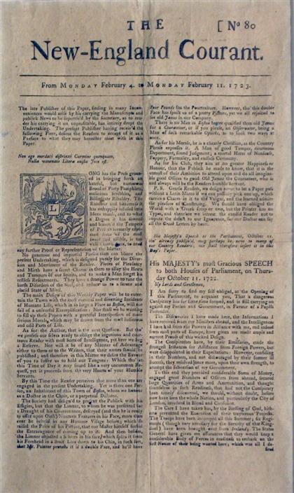 Appraisal: pieces Benjamin Franklin The Pennsylvania Gazette Philadelphia B Franklin June