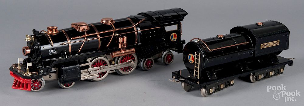 Appraisal: MTH Lionel E locomotive and tender MTH Lionel E locomotive