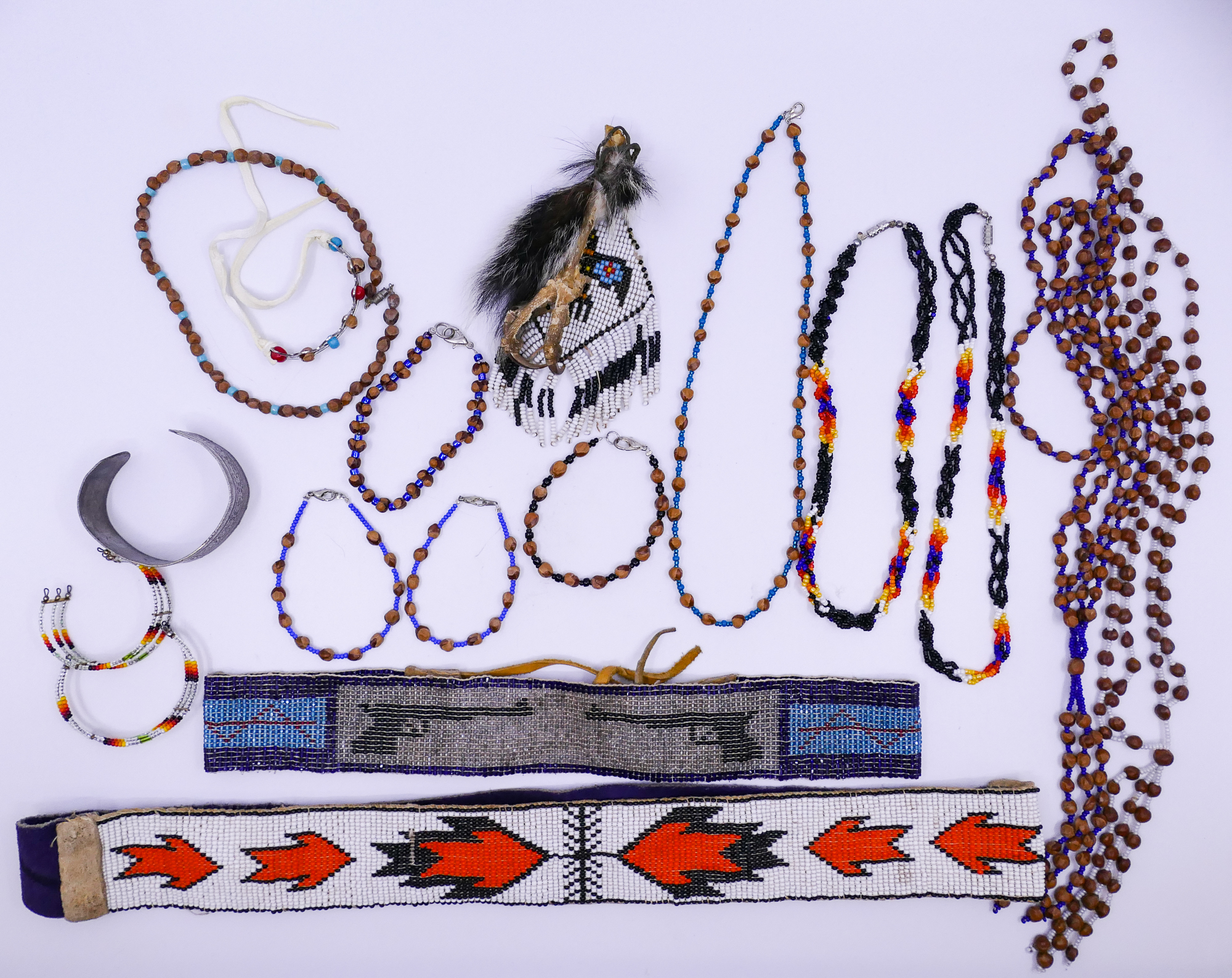 Appraisal: Box Native Beaded Jewelry Etc