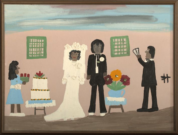 Appraisal: Clementine Hunter American Louisiana - The Wedding oil on board