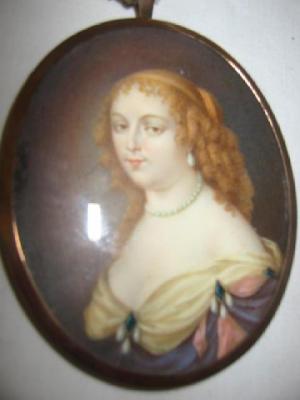 Appraisal: CONTINENTAL SCHOOL A Lady possibly Marie Antoinette unsigned oval on