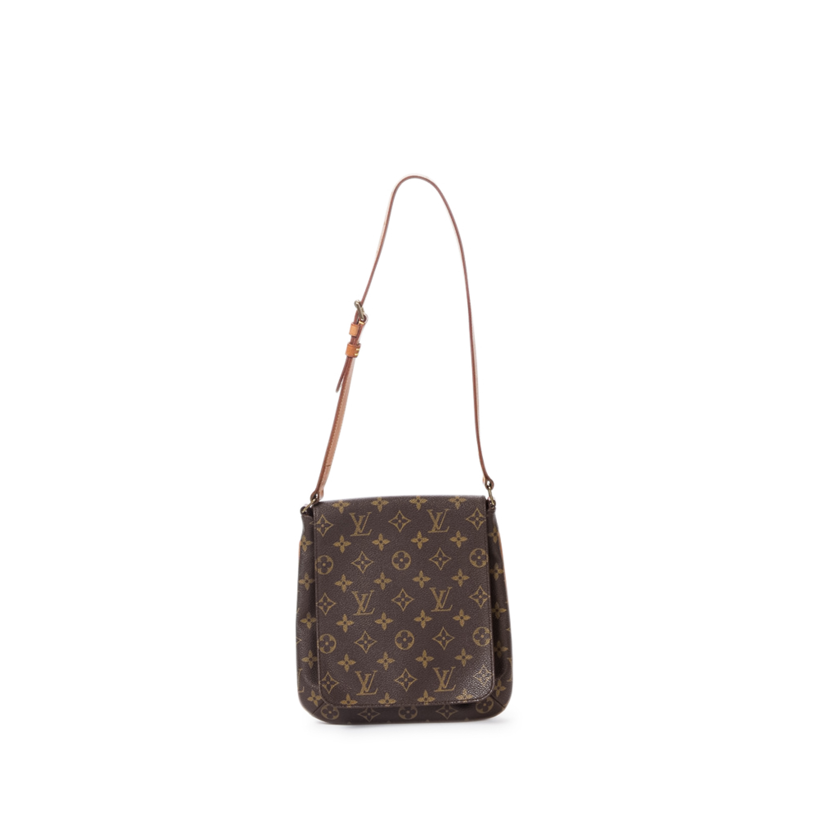 Appraisal: A LOUIS VUITTON MONOGRAM MUSETTE SALSA A brown and tan