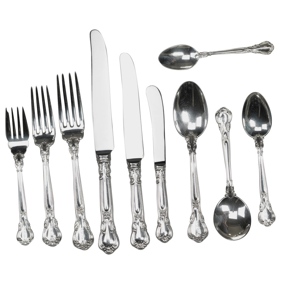 Appraisal: Canadian Silver Chantilly Pattern Flatware Service Henry Birks Sons Montreal