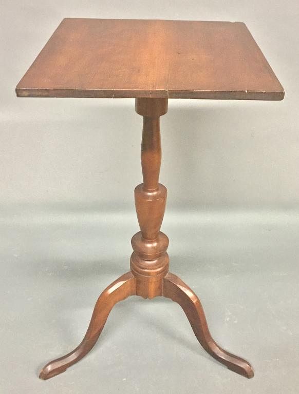 Appraisal: New England Federal Cherry Candlestand New England Federal cherry candlestand