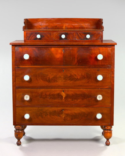 Appraisal: American Sheraton Mahogany and Cherry Chest second quarter th century