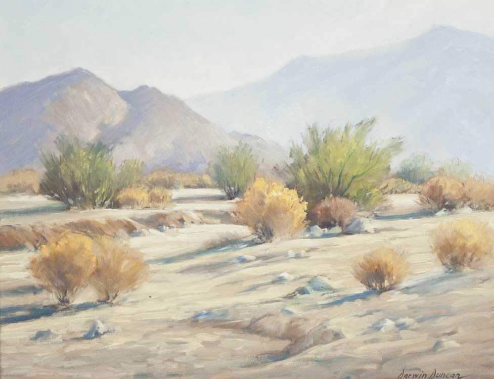 Appraisal: DARWIN DUNCAN OIL ON CANVAS California Minnesota - Desert Haze