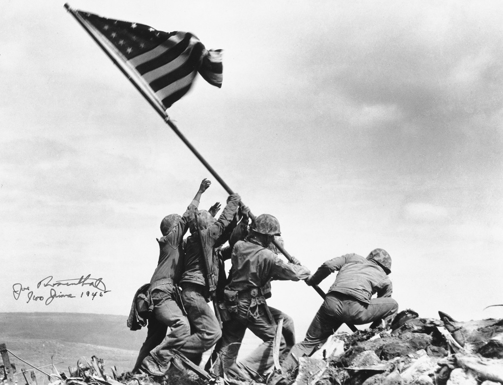 Appraisal: JOE ROSENTHAL - Raising the Flag on Iwo Jima Silver