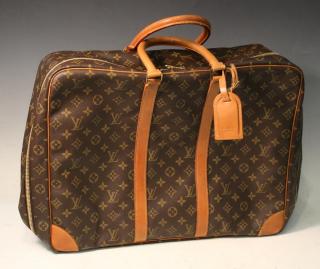 Appraisal: Vintage Louis Vuitton Weekender Bag In the traditional monogrammed canvas