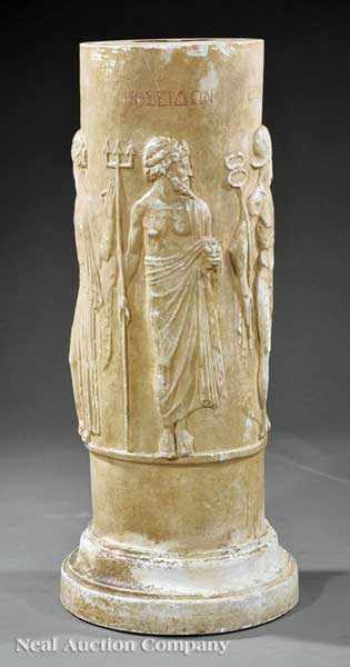 Appraisal: A Continental Plaster Column early th c encircled with frieze