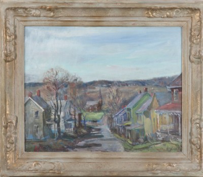 Appraisal: Lehigh Valley oil on canvas x SLR W E Baum